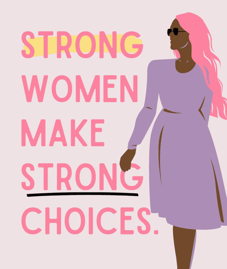 Image of young woman walking while making a strong choice while thinking, I'm pregnant, now what?